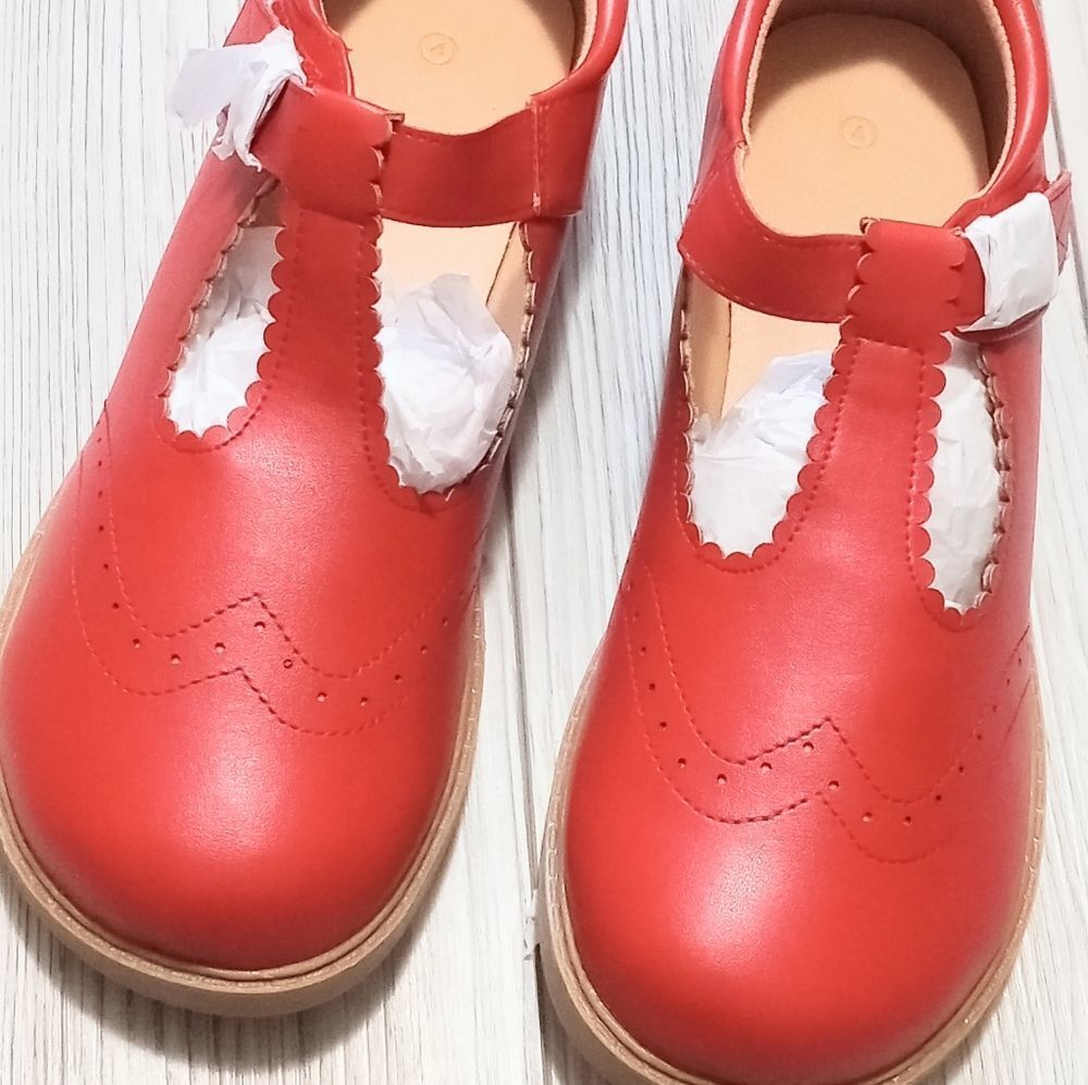 (S-4375) ZBY Kids Mary Jane Sz 4